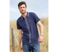 Kurzarmshirt CATAMARAN "Kurzarm-Poloshirt", Herren, Gr. 52/54, blau (rauchblau, weiß), 100% Baumwolle, unifarben, Shirts (97390662-52) rauchblau, weiß
