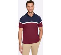 Kurzarmshirt CATAMARAN "Kurzarm-Poloshirt", Herren, Gr. 52/54, bunt (marine, dunkelrot, gestreift), 100% Baumwolle, gemustert, gestreift, Shirts (44514221-52) marine, dunkelrot, gestreift