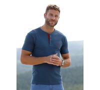 Kurzarmshirt CATAMARAN "Kurzarm-Shirt", Herren, Gr. 44/46, blau (dunkelblau), 100% Baumwolle, unifarben, Rundhals, Shirts (53514957-44) dunkelblau