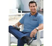 Kurzarmshirt CATAMARAN "Kurzarm-Shirt", Herren, Gr. 64/66, blau (jeansblau), 100% Baumwolle, unifarben, ohne Ausschnitt, Shirts (56965101-64) jeansblau