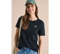Cecil - T-Shirt mit Schriftzug grün - Gr. - M