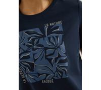 Cecil - T-Shirt mit Frontprint blau - Gr. - S