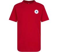 Kurzarmshirt CONVERSE "für Kinder", Jungen, Gr. 122, enamel rot, Stoff, Obermaterial: 100% Baumwolle, bedruckt, unifarben, normal, Rundhals, eingesetzt abgesteppt, Shirts, Kurzarm, sportlicher Stil, R