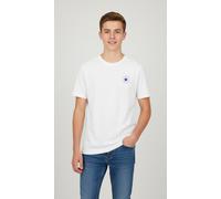 Kurzarmshirt CONVERSE "für Kinder", Jungen, Gr. 134/140, weiß, Stoff, Obermaterial: 100% Baumwolle, bedruckt, unifarben, normal, Rundhals, eingesetzt abgesteppt, Shirts, Kurzarm, sportlicher Stil, Run