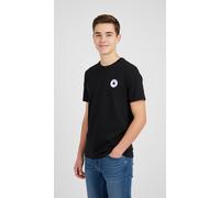 Converse T-Shirt Cnvb SS Printed CTP Tee – Kurzarm, 100% Baumwolle, Rundhals – Schwarz Größe 12-13A