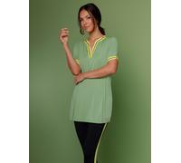 Kurzarmshirt CREATION L PREMIUM "Modal-Longshirt", Damen, Gr. 44/46, grün (eucalyptus), 95% Modal, 5% Elasthan, unifarben, Shirts (32207566-44) eucalyptus