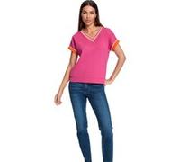 Kurzarmshirt fuchsia-orange 36