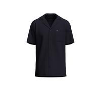 Kurzarmshirt FYNCH-HATTON, Jungen, Gr. L, schwarz (navy), Web, Obermaterial: 100% Baumwolle, unifarben, regular fit normal, ohne Ausschnitt, gerader Abschluss, Shirts, mit Logo Stickerei (25283029-L)