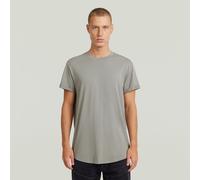 Kurzarmshirt G-STAR "Lash", Herren, Gr. L, wild dove, Jersey, Obermaterial: 100% Baumwolle, unifarben, normal hüftbedeckend, Rundhals, Umschlagsaum, Shirts, Rundhals, Logoapplikation (47020864-L) wild