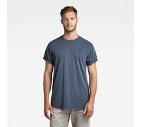 Kurzarmshirt G-STAR "Lash", Herren, Gr. XL, salute gd, Jersey, Obermaterial: 100% Baumwolle, unifarben, normal hüftbedeckend, Rundhals, Umschlagsaum, Shirts, Rundhals, Logoapplikation (78964866-XL) sa