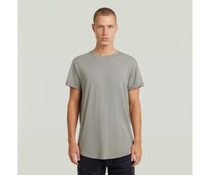 Kurzarmshirt G-STAR "Lash", Herren, Gr. XL, wild dove, Jersey, Obermaterial: 100% Baumwolle, unifarben, normal hüftbedeckend, Rundhals, Umschlagsaum, Shirts, Rundhals, Logoapplikation (47020864-XL) wi