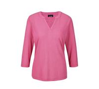 Kurzarmshirt GOLDNER "Kurzgröße Modisches 3/4-Arm-Oberteil", Damen, Gr. 25, pink, Obermaterial: 80% Polyester PES. 20% Viskose CV., Basic, normal, Tubular, Shirts, Formblende (23243834-25) pink