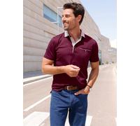 Kurzarmshirt HAJO "Kurzarm-Shirt", Herren, Gr. 48/50, rot (bordeaux), 62% Baumwolle, 38% Polyester, unifarben, ohne Ausschnitt, Shirts (92428309-48) bordeaux