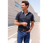 Kurzarmshirt HAJO "Kurzarm-Shirt", Herren, Gr. 64/66, blau (marine), 62% Baumwolle, 38% Polyester, unifarben, ohne Ausschnitt, Shirts (46404358-64) marine
