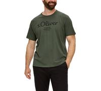 s.Oliver Baumwoll-T-Shirt mit Logo-Print 4XL Grün