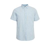 Kurzarmshirt INDICODE "Kurzarmhemd IDHank", Herren, Gr. L, rosa (moonlight), Obermaterial: 55% Leinen LI. 45% Baumwolle CO., Hemden (50617629-L) moonlight