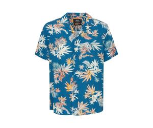 Kurzarmshirt INDICODE "Kurzarmhemd IDMariol", Herren, Gr. XL, blau (navy), Obermaterial: 100% Viskose CV., Hemden (50955424-XL) navy