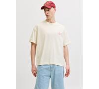 JACK&JONES - JORSANREMO BACK TEE SS CREW NECK SN Antique White - Gr. - XL