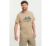 Kurzarmshirt JACK WOLFSKIN "CAREFREE T M", Herren, Gr. S (48), jw, hazelwood, Obermaterial: 100% BAUMWOLLE, Shirts Kurzarmshirt (76911657-S)