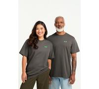 Kurzarmshirt JACK WOLFSKIN "LIVE WILD T", Damen, Gr. L, paw, flint, Obermaterial: 100% BAUMWOLLE, Shirts (81620766-L) paw, flint