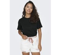 Kurzarmshirt JDY "JDYPISA S/S T-SHIRT JRS NOOS", Damen, Gr. XL, schwarz, Single Jersey, Obermaterial: 100% Baumwolle, regular fit hüftlang, Rundhals, Shirts (97398549-XL) schwarz