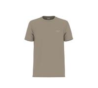 Kurzarmshirt JOOP JEANS "Alphis", Herren, Gr. L, beige (medium beige), Single Jersey, Obermaterial: 100% Baumwolle, clean, unifarben, klassisch normal, Rundhals, abgesteppte Kante, Shirts, mit Logopri
