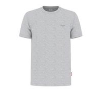 Kurzarmshirt JOOP JEANS "Alphis", Herren, Gr. XXL, pastel grau, Single Jersey, Obermaterial: 100% Baumwolle, clean, unifarben, klassisch normal, Rundhals, abgesteppte Kante, Shirts, mit Logoprint (220