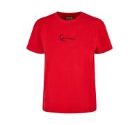 Kurzarmshirt KARL KANI "Karl Kani Damen ESSKKW-T02RED Small Signature Tee", Damen, Gr. XS, rot, 100% Baumwolle, unifarben, normal, Rundhals, Shirts Kurzarmshirt (37505406-XS)