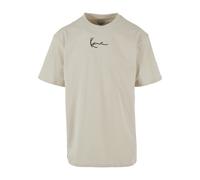 Kurzarmshirt KARL KANI "Karl Kani Herren", Herren, Gr. L, grau, 80% Baumwolle, 20% Polyester, unifarben, normal, Rundhals, Shirts Kurzarmshirt (47930758-L)