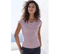 LASCANA Kurzarmshirt Damen flieder Gr.40/42