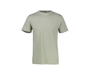 Kurzarmshirt LERROS, Herren, Gr. 3XL, grau (tinted grau), Obermaterial: 100% Baumwolle, regular fit, Rundhals, Shirts, mit Logostickerei auf der Brust (28994928-XXXL) tinted grau