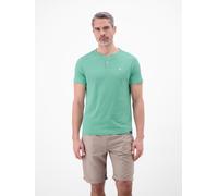LERROS Serafino Shirt mit Rundhalsausschnitt und Knopfleiste - Mint Water L