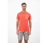 LERROS T-Shirt mit O-Neck und Brusttasche - Vivid Red XXXL
