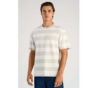 Kurzarmshirt LINDBERGH, Damen, Gr. XL, f.grau, Jersey, Obermaterial: 100% Baumwolle, gestreift, regular fit hüftbedeckend, Rundhals, Shirts, im Streifen-Design (75494549-XL) f.grau