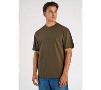 Kurzarmshirt LINDBERGH "T-Shirt (Kurzarm) Oversize Fit", Herren, Gr. XL, braun (dk braun), Obermaterial: 100% Baumwolle, unifarben, oversize, Rundhals, Shirts (90968411-XL) dk braun