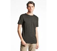 Kurzarmshirt LINDBERGH "T-Shirt (Kurzarm) Relaxed Fit", Herren, Gr. L, schwarz (deep schwarz mix), Obermaterial: 60% Baumwolle, 40% Polyester, lässig geschnitten, Rundhals, Shirts (75712920-L) deep sc