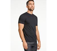 Lindbergh Black Slim Fit T-Shirt Rundhals schwarz, Einfarbig