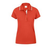 Kurzarmshirt MADELEINE "Shirt Sportives Poloshirt mit Halbarm", Damen, Gr. 34, orange (blutorange), Obermaterial: 97% Baumwolle CO. 3% Elasthan EL., Modern, normal, Shirts (88005558-34) blutorange