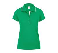 Kurzarmshirt MADELEINE "Shirt Sportives Poloshirt mit Halbarm", Damen, Gr. 36, grün (apfelgrün), Obermaterial: 97% Baumwolle CO. 3% Elasthan EL., Modern, normal, Shirts (18124206-36) apfelgrün