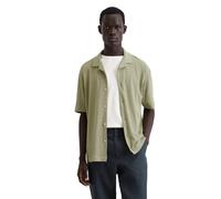 Kurzarmshirt MARC O'POLO "aus Bio-Baumwolle und Leinen", Herren, Gr. S, m443, Obermaterial: 80% Baumwolle, 20% Leinen, unifarben, skinny fit, normaler Saum, Shirts (32362038-S) m443