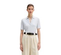Kurzarmshirt MARC O'POLO "aus LENZING™ ECOVERO™", Damen, Gr. L, airy blau, Obermaterial: 94% Viskose, 6% Elasthan, unifarben, regular fit, normaler Saum, Shirts (17829533-L) airy blau