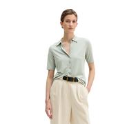 Kurzarmshirt MARC O'POLO "aus LENZING™ ECOVERO™", Damen, Gr. XL, fresh sage, Obermaterial: 94% Viskose, 6% Elasthan, unifarben, regular fit, normaler Saum, Shirts (62380721-XL) fresh sage