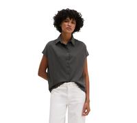 Kurzarmshirt MARC O'POLO "aus Material-Mix", Damen, Gr. XL, grau (oxide grau), Obermaterial: 100% Baumwolle, unifarben, loose fit, normaler Saum, Shirts (31109266-XL) oxide grau
