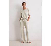 Kurzarmshirt MARC O'POLO, Damen, Gr. L, beige (graubeige), Obermaterial: 95% Modal, 5% Elasthan, hüftbedeckend, Rundhals, Shirts, gerippte Abschlüsse, Rundhals, Halbarm, weich, Modalmix, leicht (78871