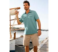 Kurzarmshirt MARCO DONATI "Kurzarm-Poloshirt", Herren, Gr. 48/50, grün (jade), 100% Baumwolle, unifarben, Shirts (92814526-48) jade