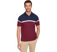 Kurzarmshirt CATAMARAN "Kurzarm-Poloshirt", Herren, Gr. 56/58, bunt (marine, dunkelrot, gestreift), 100% Baumwolle, gemustert, gestreift, Shirts (44514221-56) marine, dunkelrot, gestreift