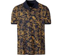 Poloshirt CATAMARAN "Kurzarm-Shirt", Herren, Gr. 56/58, bunt (marine, ocker, gemustert), 100% Baumwolle, gemustert, Shirts (46812432-56) marine, ocker, gemustert