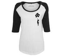 Merchcode T-Shirt »Ladies Brandalised - Banksy´s Graffiti Balloons Raglan Tee«
