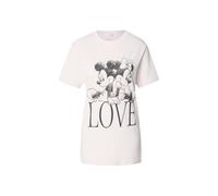Kurzarmshirt MERCHCODE "Merchcode Damen Ladies Minnie Loves Mickey Tee", Damen, Gr. XS, pinkmarshmallow, 100% Baumwolle, unifarben, normal, Rundhals, Shirts (39590811-XS) pinkmarshmallow