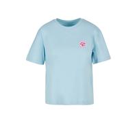 Kurzarmshirt MISS TEE "Miss Tee Damen Self Love Club Tee", Damen, Gr. XXL, oceanblau, 100% Baumwolle, unifarben, normal, Rundhals, Shirts (14839541-XXL) oceanblau